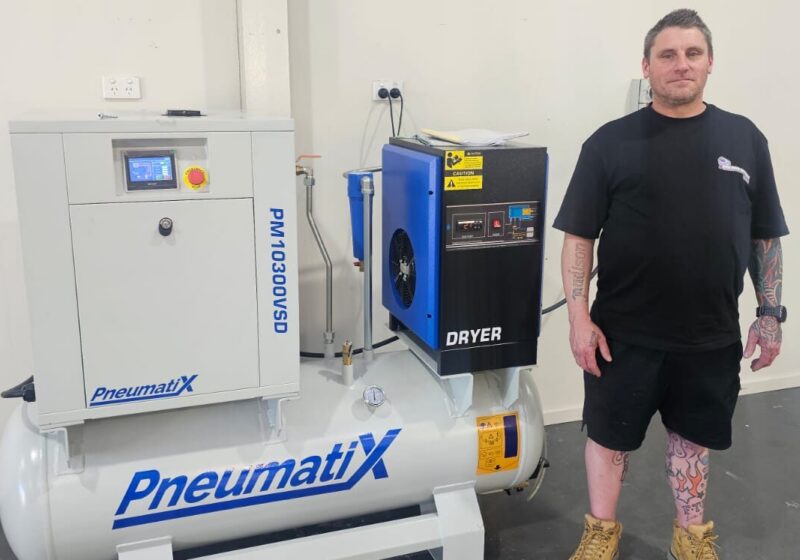 Pneumatix PM10 Total Air Station installed at Total Tools Grovedale