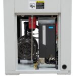 Internal view of the Pneumatix PM10VSD Base Mount showing the motor and variable-speed drive