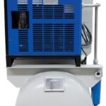 End view of the Pneumatix PM10300VSD Total Air Station from the refrigerated dryer side