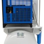 End view of the Pneumatix PM20500VSD Total Air Station showing the refrigerated dryer and the air receiver